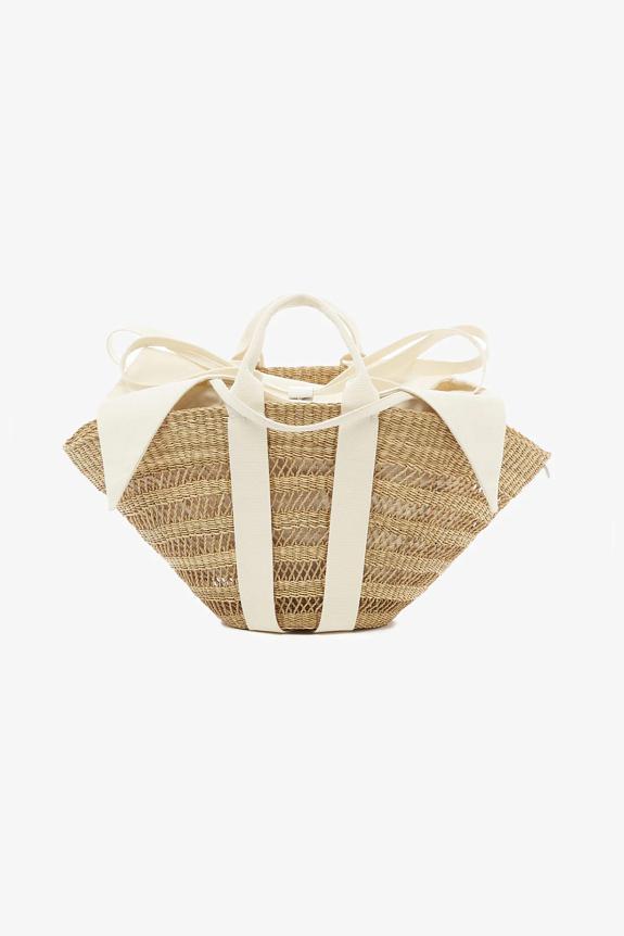 MUUN Sophie Lace Ecru Handle Ecru Pouch